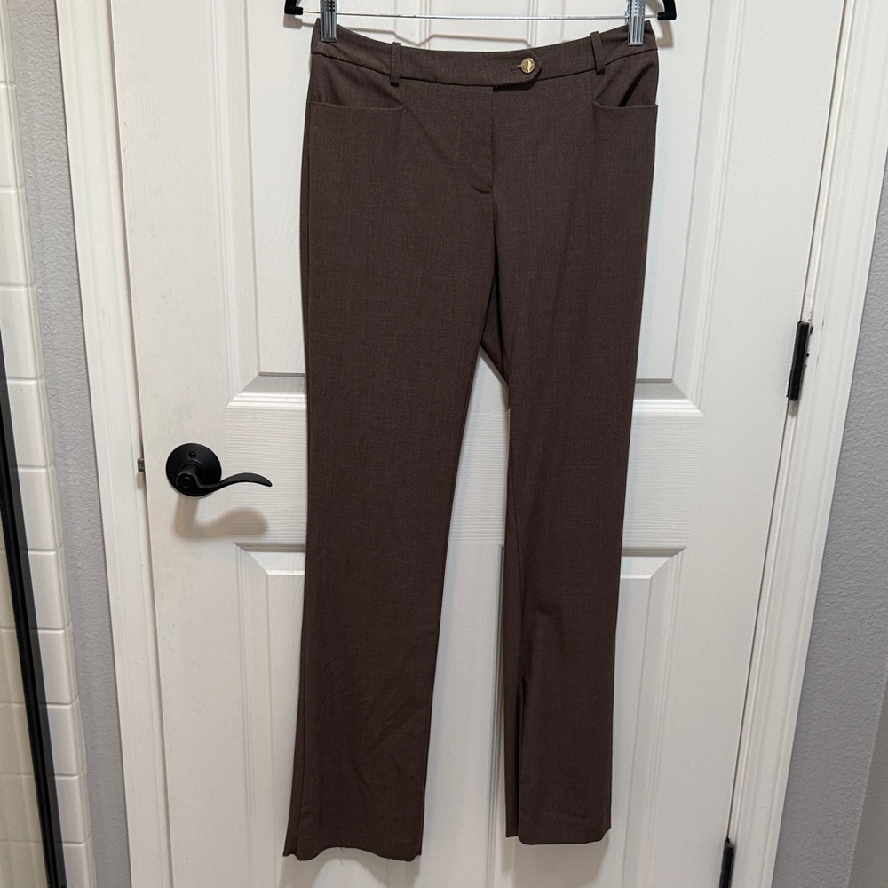 Calvin Klein Brown Boot Cut Dress Pants